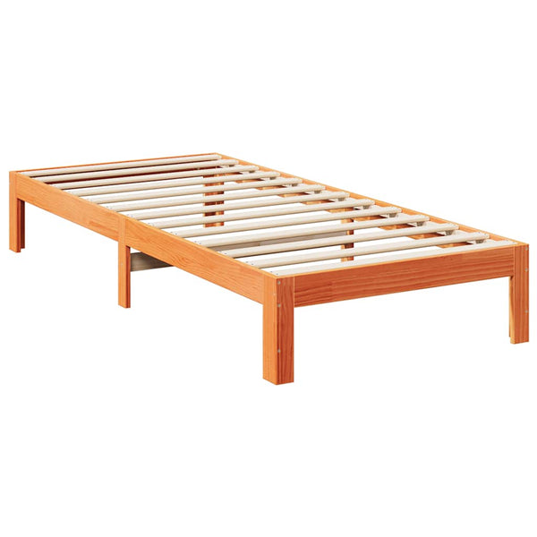 Vahanruskea parvisänky ilman patjaa Tuturiga 80x200cm (mänty)