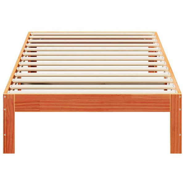Vahanruskea parvisänky ilman patjaa Tuturiga 80x200cm (mänty)