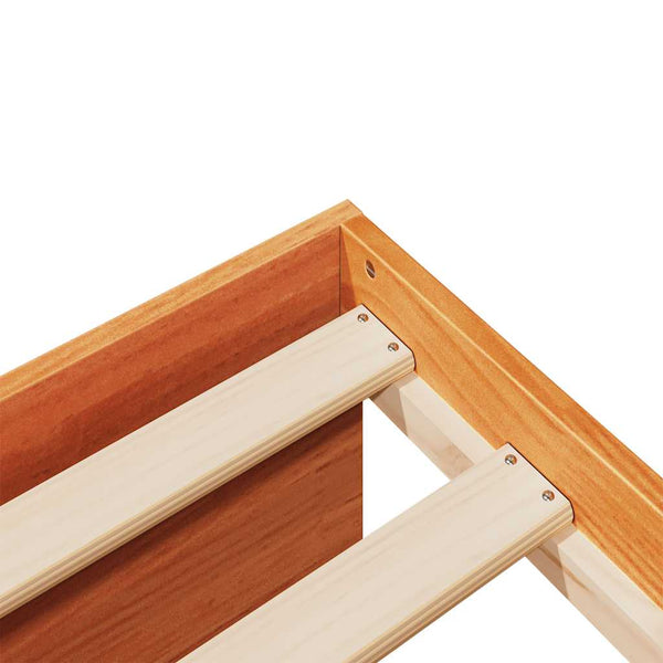 Ruskea päiväsänky ilman patjaa Chaebi 75x190cm (massiivipuu mänty)