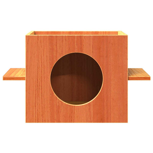 Ruskea cat house Lefterina 51x35x30cm (massiivipuumänty)