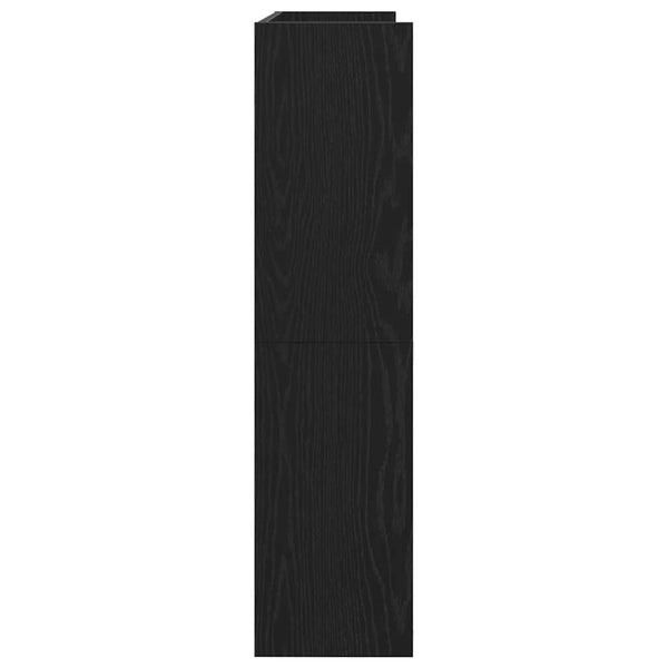 Musta kenkäteline Rumina 80x25x100cm (puinen)