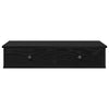 Musta seinähylly laatikoilla Muedet 80x34x17cm (puinen)