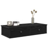 Musta seinähylly laatikoilla Muedet 80x34x17cm (puinen)