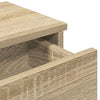 Sonoma-tammi seinähylly laatikoilla Muedet 80x34x17cm (puinen)
