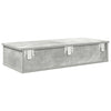 Betoninharmaa seinähylly laatikoilla Muedet 80x34x17cm (puinen)