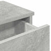 Betoninharmaa seinähylly laatikoilla Muedet 80x34x17cm (puinen)