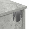 Betoninharmaa seinähylly laatikoilla Muedet 80x34x17cm (puinen)