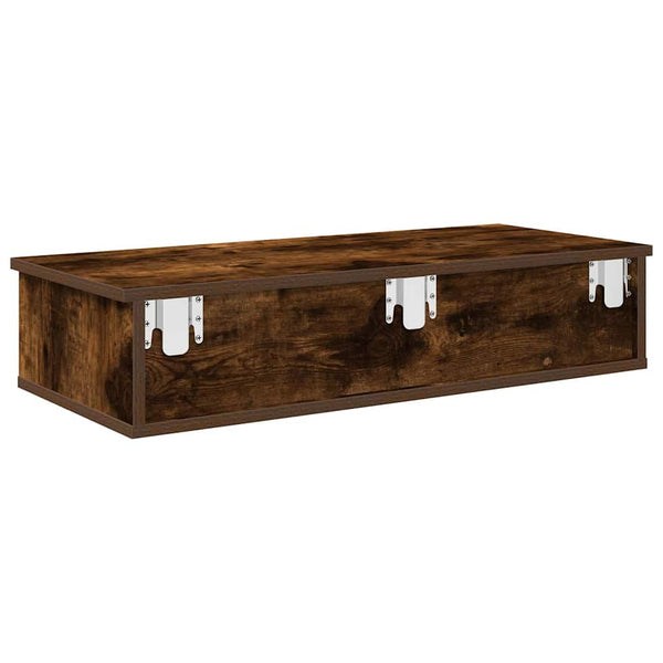 Savutammi seinähylly laatikoilla Muedet 80x34x17cm (puinen)