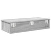 Harmaa seinähylly laatikoilla Muedet 80x34x17cm (sonoma puinen)