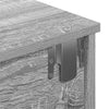 Harmaa seinähylly laatikoilla Muedet 80x34x17cm (sonoma puinen)