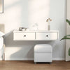 Valkoinen seinähylly laatikoilla Muedet 100x37,5x19cm (puinen)