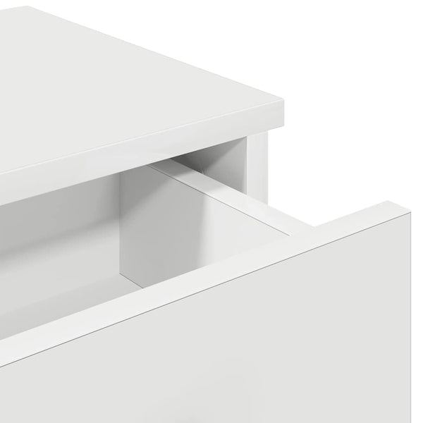 Valkoinen seinähylly laatikoilla Muedet 100x37,5x19cm (puinen)