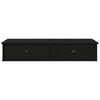 Musta seinähylly laatikoilla Muedet 100x37,5x19cm (puinen)