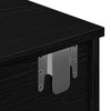 Musta seinähylly laatikoilla Muedet 100x37,5x19cm (puinen)