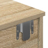 Sonoma-tammi seinähylly laatikoilla Muedet 100x37,5x19cm (puinen)