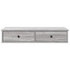 Harmaa seinähylly laatikoilla Muedet 100x37,5x19cm (puinen)
