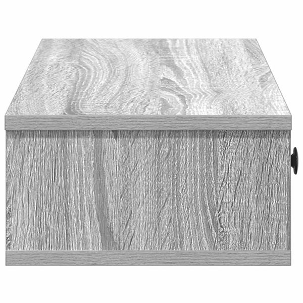 Harmaa seinähylly laatikoilla Muedet 100x37,5x19cm (puinen)