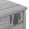Harmaa seinähylly laatikoilla Muedet 100x37,5x19cm (puinen)