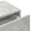 Betoninharmaa seinähylly laatikoilla Suba 80x33x17cm (puinen)