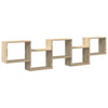 Sonoma oak wall cube hylly Heretiu (5 lokeroa engineered wood)