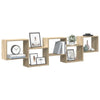 Sonoma oak wall cube hylly Heretiu (5 lokeroa engineered wood)