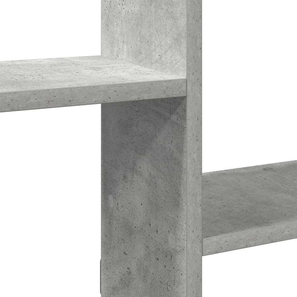 Betonin harmaa seinäkuutiohylly Heretiu 5 lokeroa (puinen)