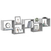 Harmaa wall cube hylly Heretiu 5 lokeroa (sonoma engineered wood)