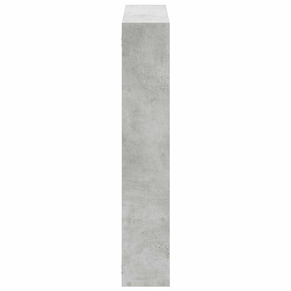 Betonin harmaa seinäkuutiohylly Eliona 12 lokeroa (puinen)