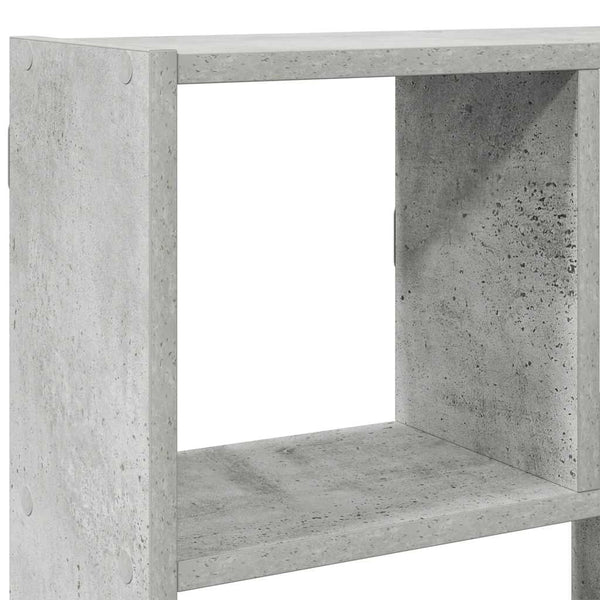 Betonin harmaa seinäkuutiohylly Eliona 12 lokeroa (puinen)
