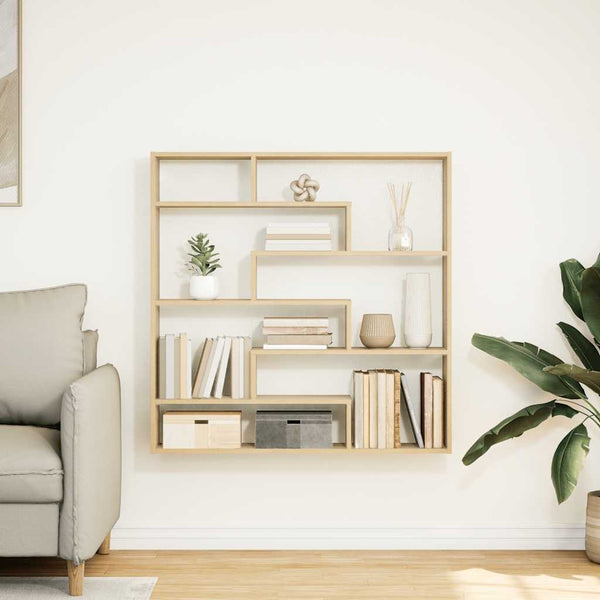 Sonoma oak wall cube hylly Dobrivoi (7 lokeroa engineered wood)