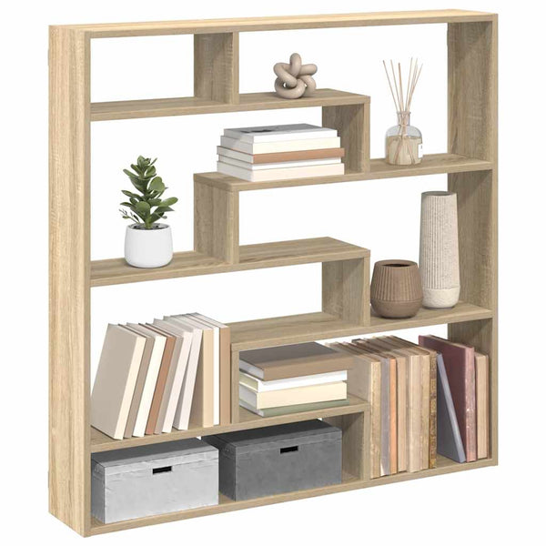 Sonoma oak wall cube hylly Dobrivoi (7 lokeroa engineered wood)