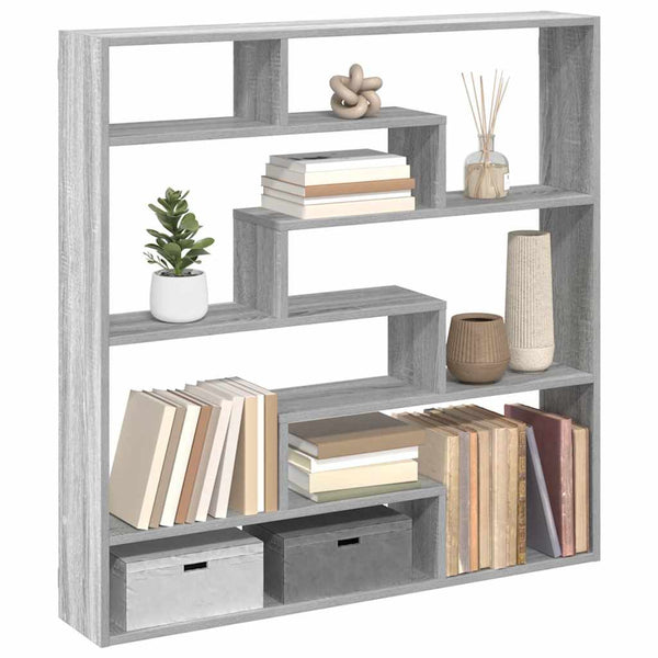 Harmaa wall cube hylly Dobrivoi 7 lokeroa (sonoma engineered wood)