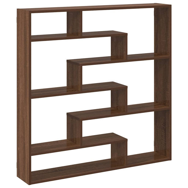 Ruskea wall cube hylly Dobrivoi 7 lokeroa (tammi engineered wood)