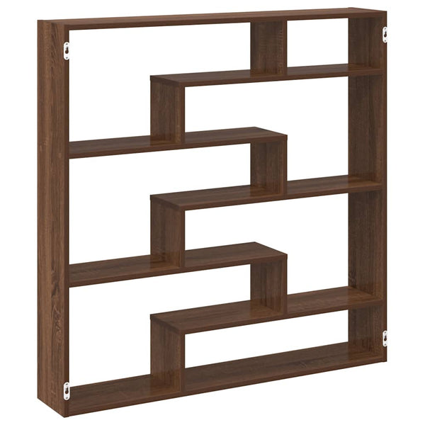 Ruskea wall cube hylly Dobrivoi 7 lokeroa (tammi engineered wood)