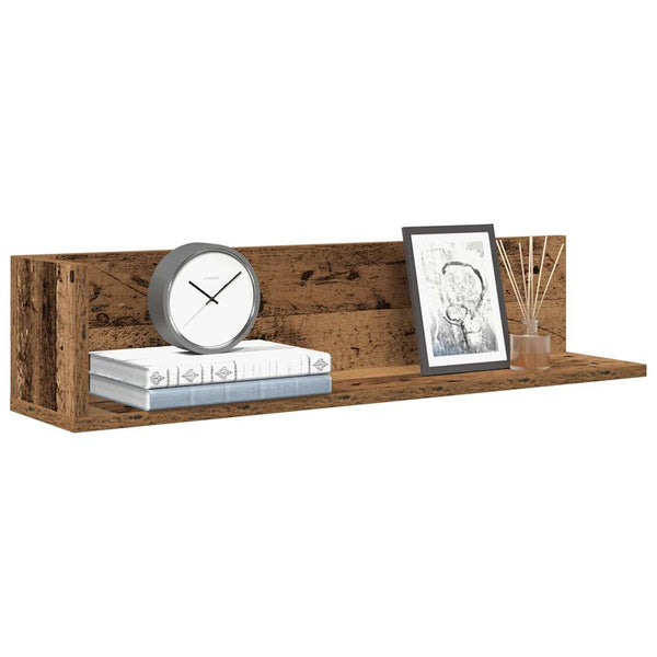 Seinähyllyt Reghini 75x16,5x16,5cm (2 kpl vanhaa puuta, puinen)