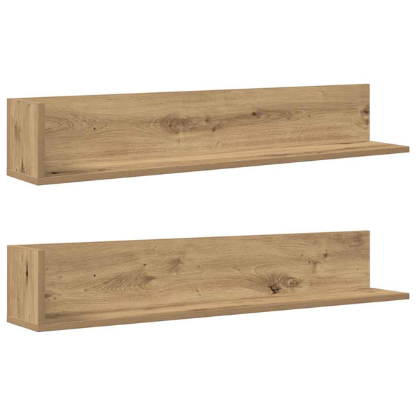 Artisan oak seinähyllyt Reghini 100x16,5x16,5cm (2 kpl puinen)