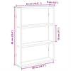 Savustettu tammi seinähylly Ale 43x9x60cm (engineered wood)