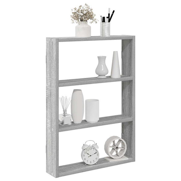 Harmaa seinähylly Ale 43x9x60cm (engineered wood)