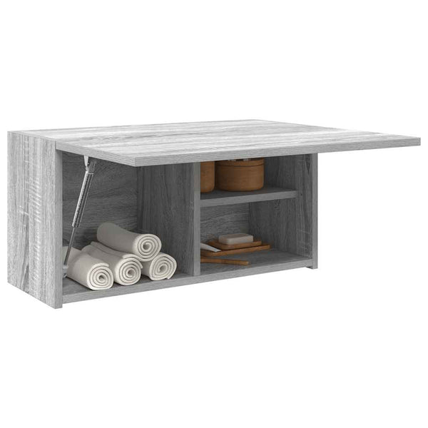 Harmaa sonoma kylpyhuoneen seinäkaappi Vasalina 60x25x30cm (puinen)