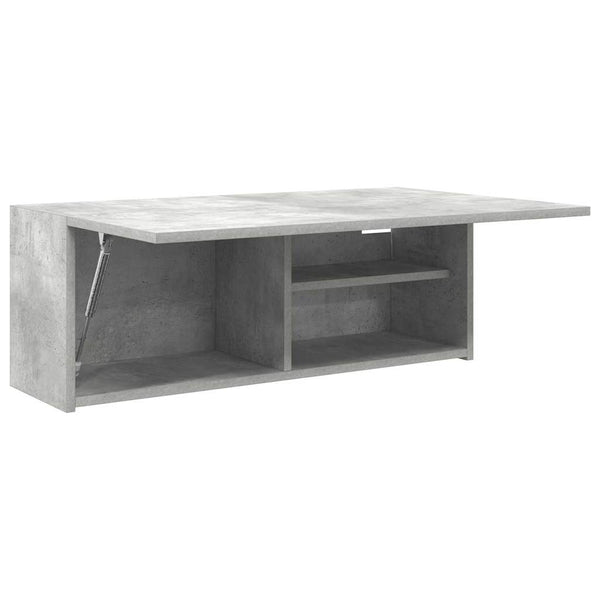 Betoninharmaa kylpyhuoneen seinäkaappi Vasalina 80x25x30cm (puinen)