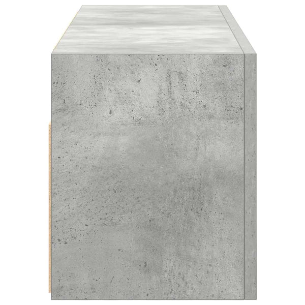Betoninharmaa kylpyhuoneen seinäkaappi Vasalina 80x25x30cm (puinen)