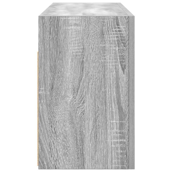 Harmaa sonoma kylpyhuoneen seinäkaappi Vasalina 80x25x40cm (puinen)