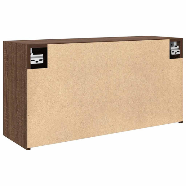 Ruskea tammi kylpyhuoneen seinäkaappi Vasalina 80x25x40cm (puinen)
