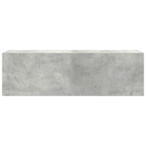 Betoninharmaa kylpyhuoneen seinäkaappi Vasalina 100x25x30cm (puinen)