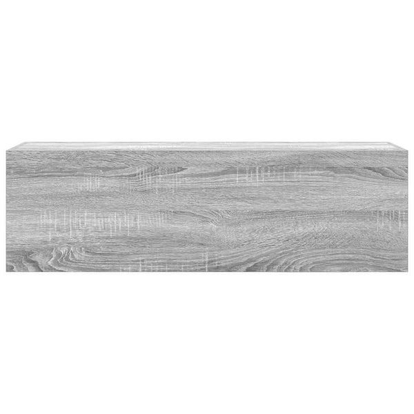 Harmaa sonoma kylpyhuoneen seinäkaappi Vasalina 100x25x30cm (puinen)