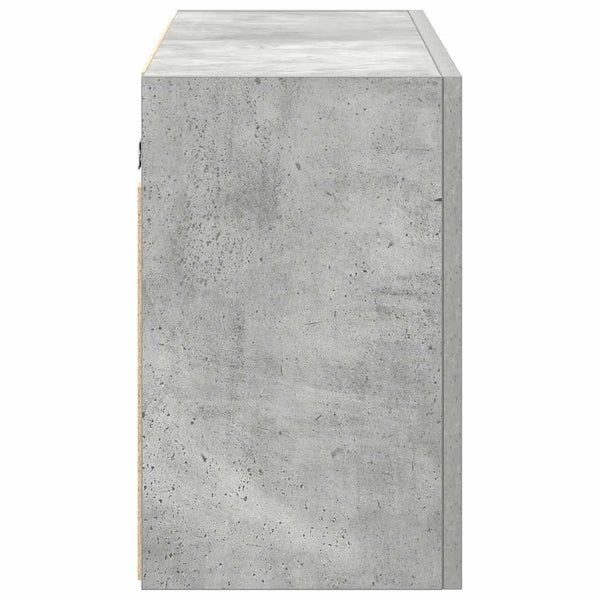 Betoninharmaa kylpyhuoneen seinäkaappi Vasalina 100x25x40cm (puinen)