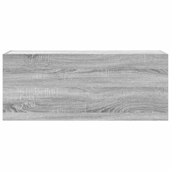 Harmaa sonoma kylpyhuoneen seinäkaappi Vasalina 100x25x40cm (puinen)