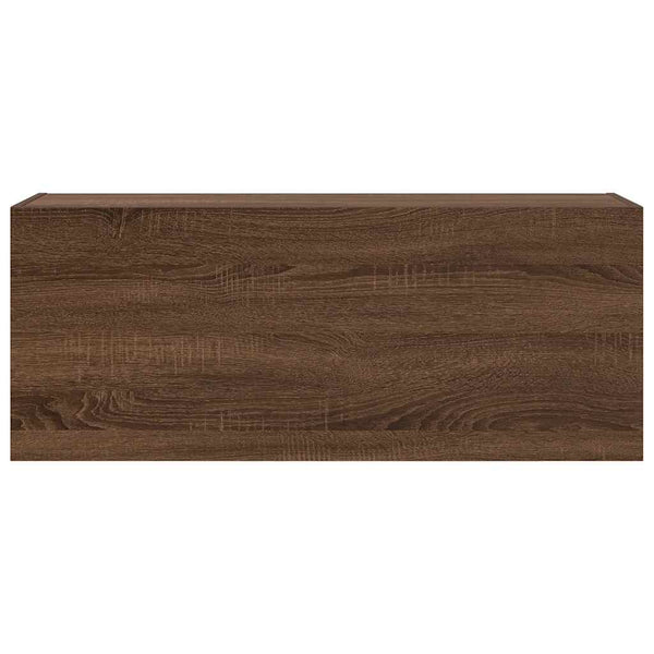 Ruskea tammi kylpyhuoneen seinäkaappi Vasalina 100x25x40cm (puinen)