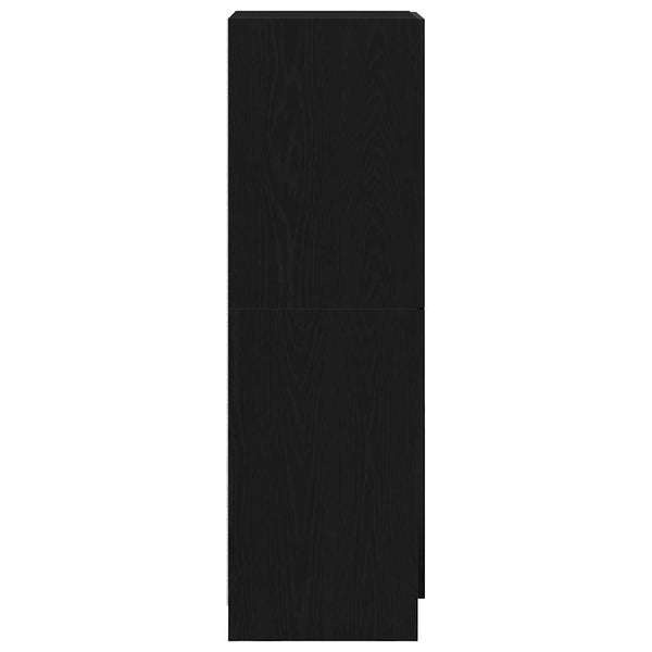 Keittiökaappi musta 38x41,5x131,5 cm tekninen puu