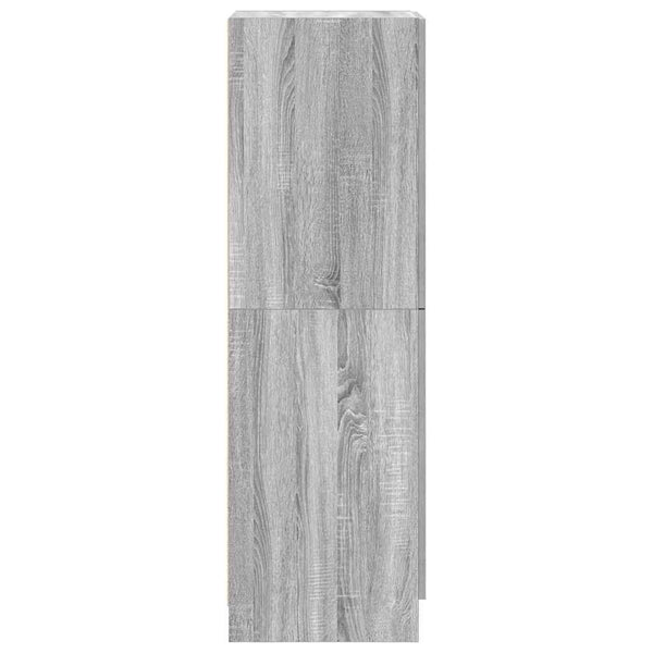 Harmaa keittiön kaappi Frosica 38x41,5x131,5cm (puinen)